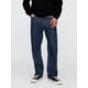 thumbnail image 2 of Jeans GAP para hombre, corte holgado, tejido vaquero ultrasuave, lavado oscuro, 33 x 32, 2 of 4