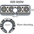 thumbnail image 2 of GZHJMY 4PCS Faucet Absorbent Mat, Black White Boho Style Washable Sink Splash Guard Drip Catcher, Kitchen Bath Countertop Microfiber Sink Drying Mats for Kitchen, 2 of 7