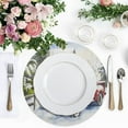 thumbnail image 4 of Ryvnso Truck in Chritmas Round Plate Mats Dining Table Placemat Set of 4 for Holiday Decoration, 4 of 7
