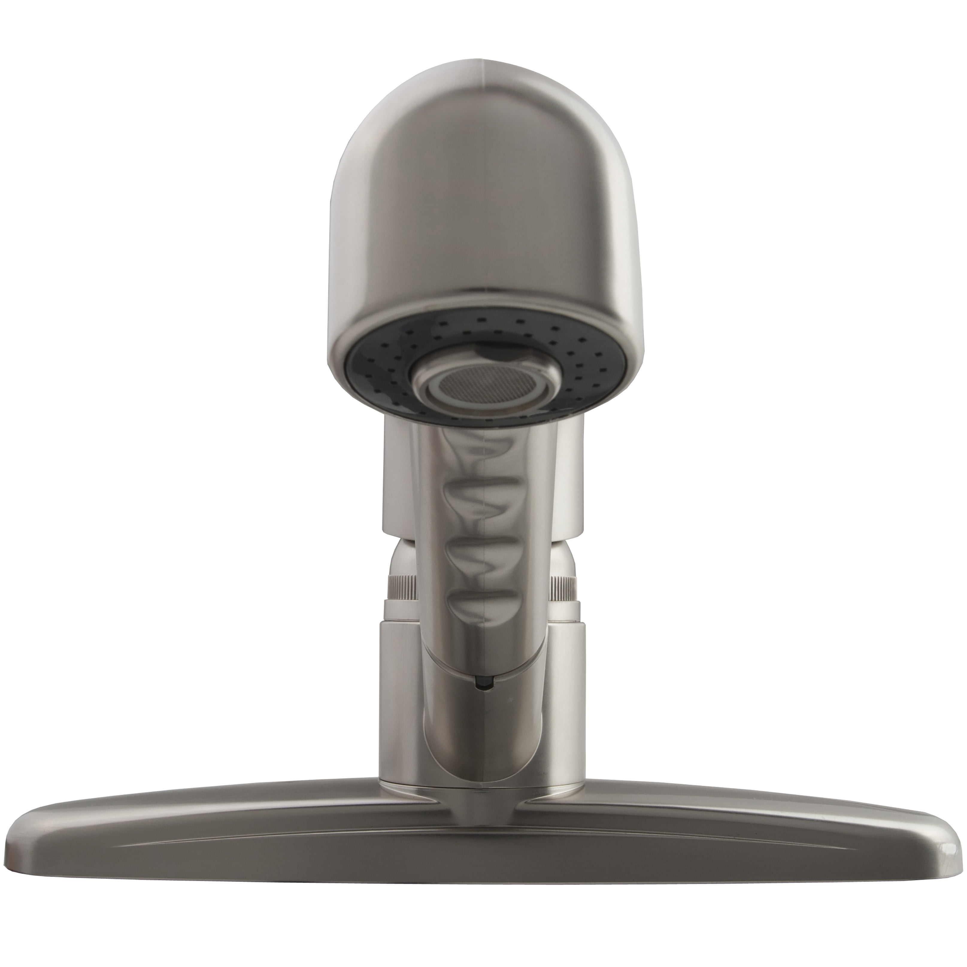 Dura Faucet DF-PK100-SN RV Non-Metallic Pull-Out Kitchen Sink Faucet - Single Handle (Brushed Satin Nickel)