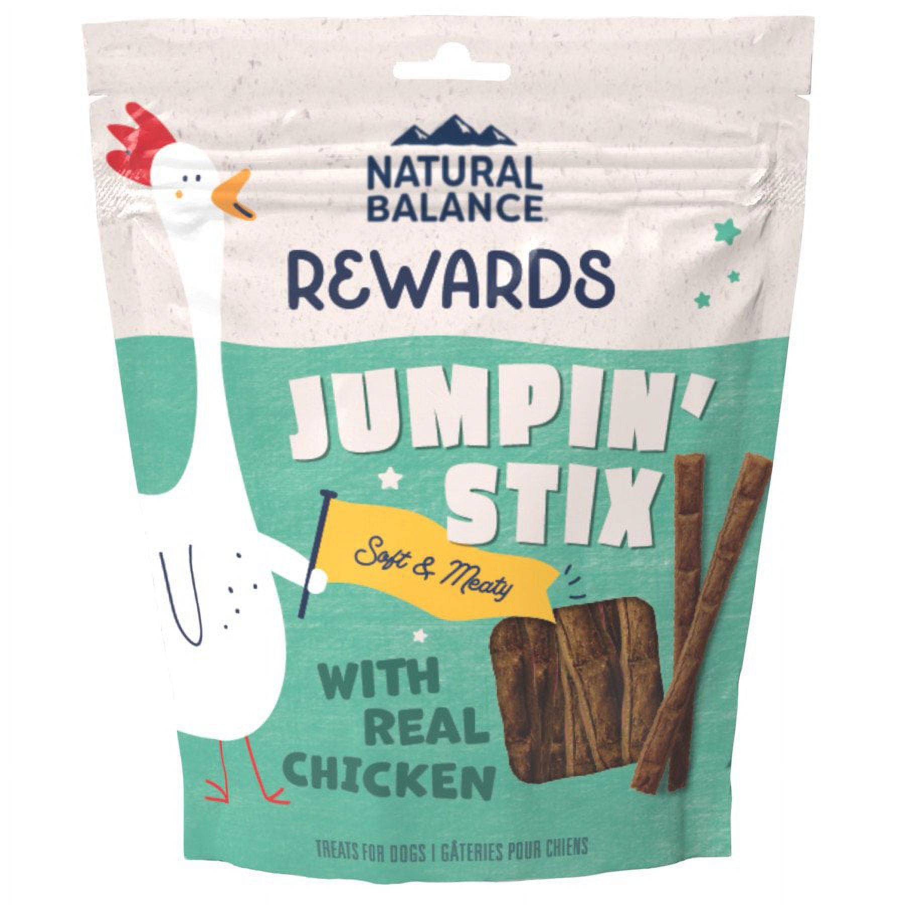 Natural Balance Jumpin' Stix Grain Free with Real Chicken & Sweet Potato Recipe Dog Treats, 10 oz.