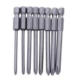 thumbnail image 1 of 8PCS 75mm Magnetic Long Hex Cross Head Screwdriver Bits Electric Screwdrive, 1 of 7