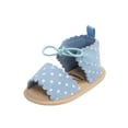 thumbnail image 6 of Bmnmsl Baby Girls Lace Up Sandals Mary Jane Flats Summer Shoes, 6 of 6