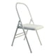 thumbnail image 5 of Silla auxiliar de con soporte lumbar para la espalda, reforzada para equipos portátiles domésticos, silla plegable elástica de metal, silla de, 5 of 8