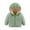 Green, variant on Godderr Baby Toddler Hooded Cotton Jackets for Girls Boys 1-19Y Winter Fall Fleece Coats Thicked Solid Color Outwears with Zipper
