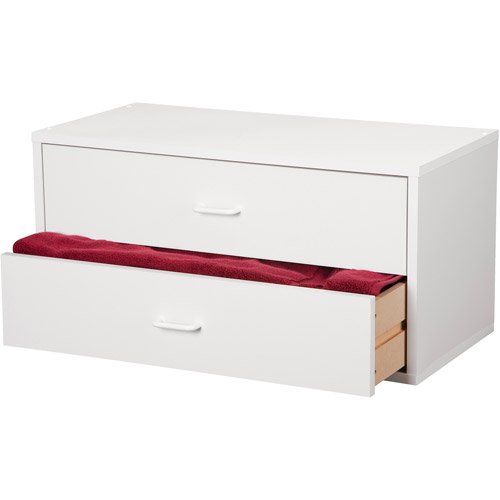 Foremost Group Large 2Drawer Cube Dresser, Multiple Finishes