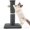 Dark Grey, variant on Tall   , 33" Modern  Scratcher with  Balls, Heavy Duty and Thicker   for Indoor Cats Adults, Sturdy Base  Scratch , Beige