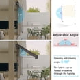 thumbnail image 3 of 79" × 59" Manual Retractable Awnings Adjustable Height (79-118in) - No drilling required, Beige, 3 of 7