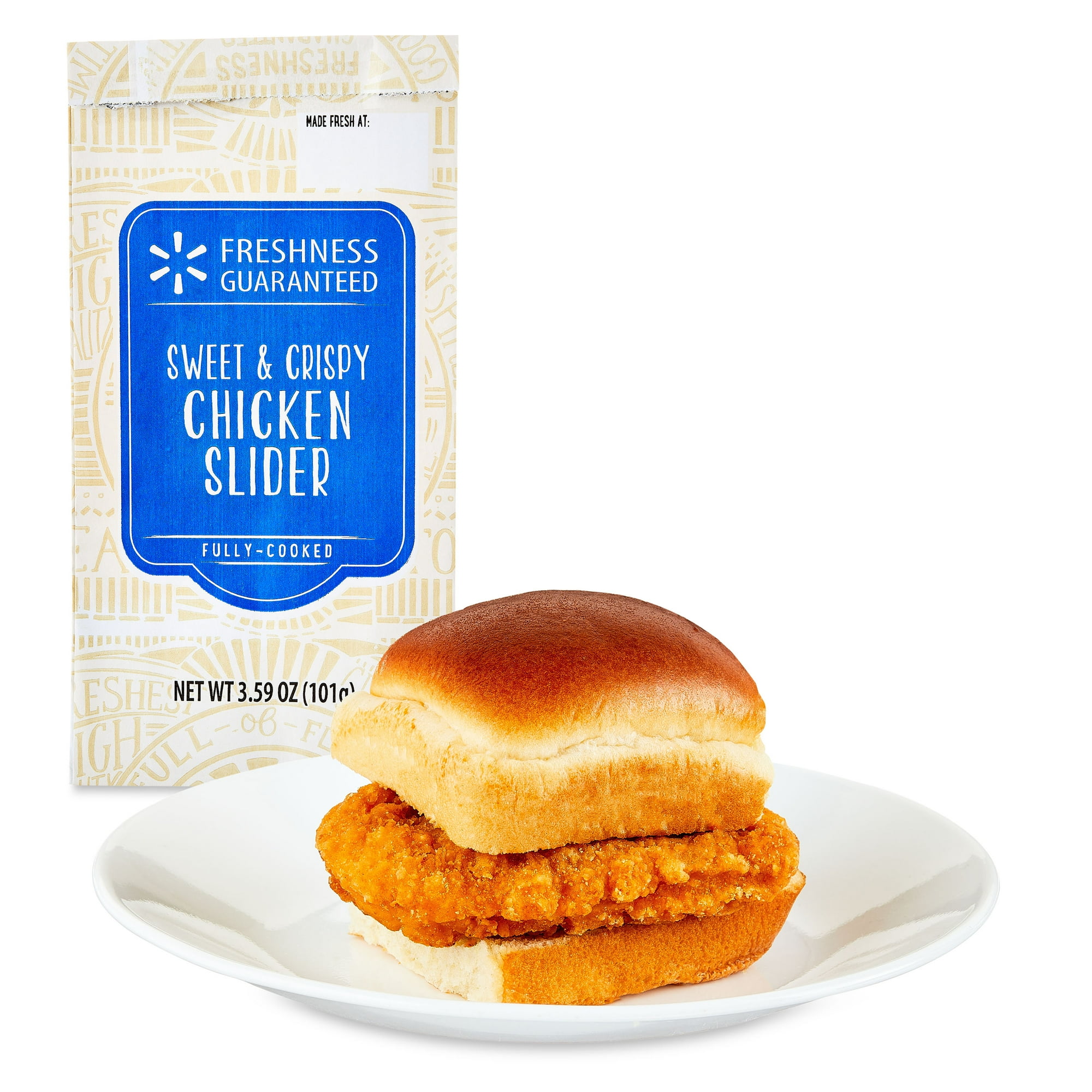 Freshness Guaranteed Hot and Ready-to-Eat Sweet and Crispy Chicken Slider, 3.59 oz