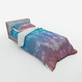 thumbnail image 2 of Ambesonne Pink Bedding Set 3 Pcs, Abstract Blurry Landscape, Twin XL, Pink Blue, 2 of 2
