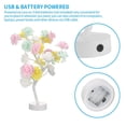 thumbnail image 3 of EIMELI Led Lamp Rose Flower Shape USB Port and Battery Powered Decorative LED Table Lights for Party Wedding Christmas, 3 of 10