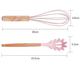 thumbnail image 2 of Juego de utensilios de cocina de 2 piezas, utensilios de cocina de madera fáciles de limpiar, utensilios de cocina para utensilios de cocina antiadherentes, 2 of 5