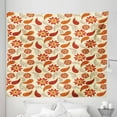thumbnail image 1 of Orange Tapestry, Red Poppy Flowers in Retro Style and Leaves Flourish Paisley Pattern, Fabric Wall Hanging Decor for Bedroom Living Room Dorm, 5 Sizes, Orange Red Peach, by Ambesonne, 1 of 1