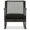 thumbnail image 4 of Afuera Living Contemporary Aluminum Patio Rocker in Black (Set of 2), 4 of 8