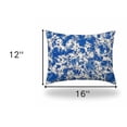 thumbnail image 3 of HomeRoots 12" X 16" Blue And White Crab Enveloped Lumbar Indoor Outdoor Pillow Cover, 3 of 5