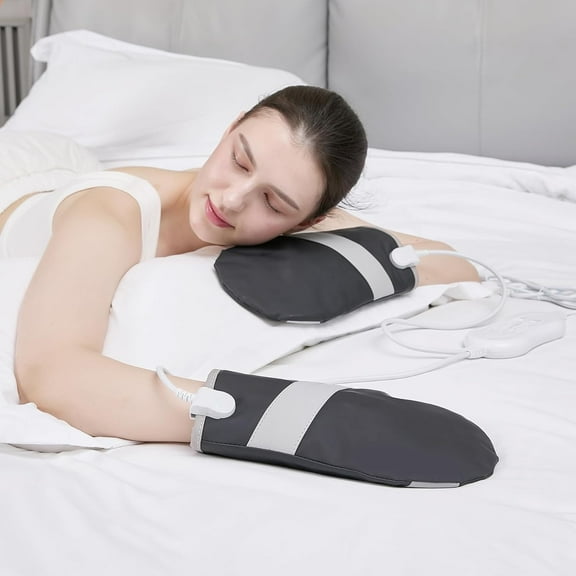 V ddhoger Electric Hand Massage Machine for Carpal Tunnel Massager with 3 Modes Intensities 3 Heat Levels Fingers Massager,Birthday Gifts for Women Husband,Gifts for Women Men (A Pair)