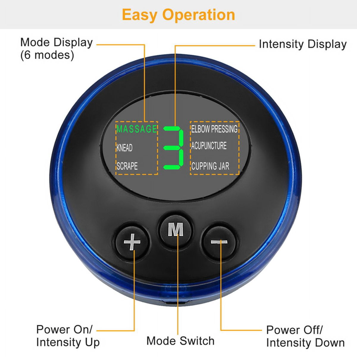 EMS Foot Massage Pad Electric Stimulator Massager Unit Rechargeable Leg Reshaping Muscle Pain Relax Massage Mat w/ 6 Modes 9 Intensity Levels