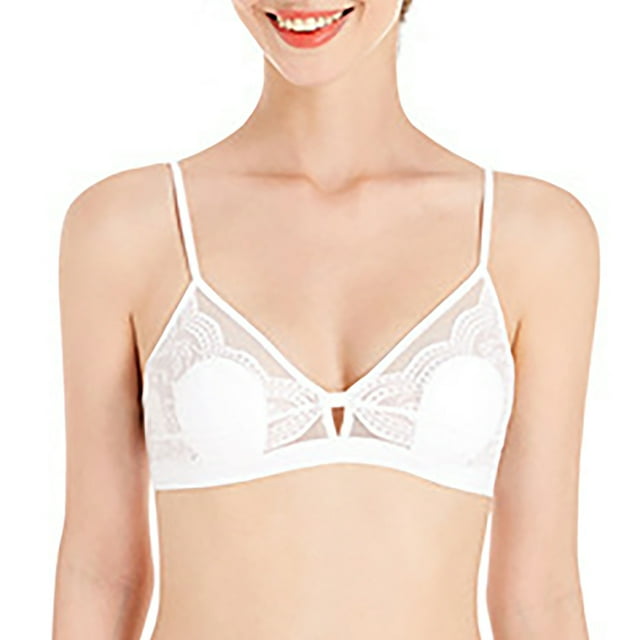 Sujetador sin aros Copa delgada Chica Sexy Ropa interior de encaje cómoda Fridja nalpqowj33004