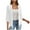 White, variant on AKOEE Cotton 3/4 Sleeve Cardigan Womens Bolero Shrugs Open Front Lightweight Soft Outwear Coverups (XL, White)