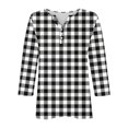 thumbnail image 5 of Fiudx Ofertas Flash Del Día Blusa de Manga 3/4 Corta Estampada a La Moda para Mujer, Blusa Informal con Cuello Redondo, 5 of 5