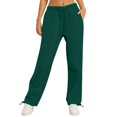 thumbnail image 2 of LIZUOJUN Wide Leg Sweatpants for Women High Waisted Baggy Casual Drawstring Lounge Pants with Pockets for Fall Winter L, 2 of 9