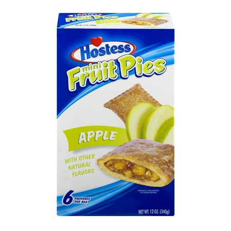 Hostess Apple Mini Fruit Pies, 6 count, 12 oz - Walmart.com