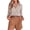 Brown, variant on Fantaslook Striped Button Down Shirts for Women Classic Long Sleeve Collared Office Work Blouses Tops