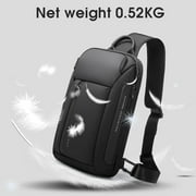 BANGE Waterproof Mens Sling Bag, Large Capacity Crossbody Backpack Durable