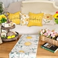 thumbnail image 5 of Summer Pillow Covers 18x18 Set of 4 Home Sweet Home Hello Sunhine Sunflowers Floral Throw Pillow Covers Sunflower Pillows Summer Decor Cushion Case for Home G307-18, 5 of 6