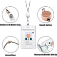 thumbnail image 4 of 13.5 inch ID Badge Holder with 33.46 inch Retractable Reel Clip, ID Badge Holder with Lanyard  for Nurse, Teacher, Student, Office Worker, 4 of 7