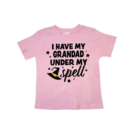 

Inktastic I Have My Grandad Under My Spell with Cute Witch Hat Gift Toddler Boy or Toddler Girl T-Shirt