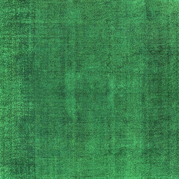 Ahgly Company Indoor Square Oriental Green Industrial Area Rugs, 3' Square