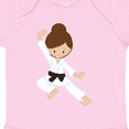thumbnail image 4 of Inktastic Karate Girl, Cute Girl, Black Belt, Brown Hair Girls Baby Bodysuit, 4 of 5