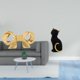 thumbnail image 2 of Asa de mueble,Tirador de latón con forma de lazo para muebles o armario,Tirador de puerta de armario con forma de arco,tirador de cajón de cocina,Figura de escritorio,Estatua de gato,linda, 2 of 8