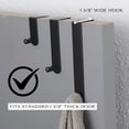 thumbnail image 5 of Adjustable Black Over The Door Hooks - 3-Piece Door Hanger Set for Clothing and Accessories, Perfect for Home & Office - Includes 1 Large, 1 Medium, 1 Small Door Rack, 5 of 8