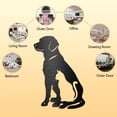 thumbnail image 2 of Dog Cat Wall Art Decoration Black Metal Wall Art Decor Sign for Home Indoor Pet Animal Iron Wall Hanging Decor for Front Porch Garden Office Living Room Pet Store Wall Decoration 21x30cm, 2 of 9