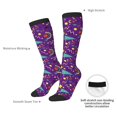 thumbnail image 4 of Naloa Chaussettes Genou Style Rétro Années 80, Chaussettes Longues Extensibles pour Femmes, 4 of 6