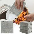 thumbnail image 2 of Giyblacko Dish Towels Microfiber Cleaning&nbsp;Cloths Kitchen Drying Cloths Fleece Reusable Dish Dish Super Cloths Coral 1 Nonstick Lint Absorbent Towels, 2 of 7