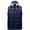 Dark Blue, variant on Winter Aofany Fall Winter Down Vest For Men Fashion Solid Color Hooded Windproof Coat Down Cotton Waistcoat Warm Vest Outerwear With Zipper Pockets