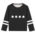 thumbnail image 2 of 3-14 Years Girls Tops Spring Crew Neck Long Sleeve Tshirts Shirts Casual 2026 Fashion Clothes Outfits Black 13 Years, 2 of 5