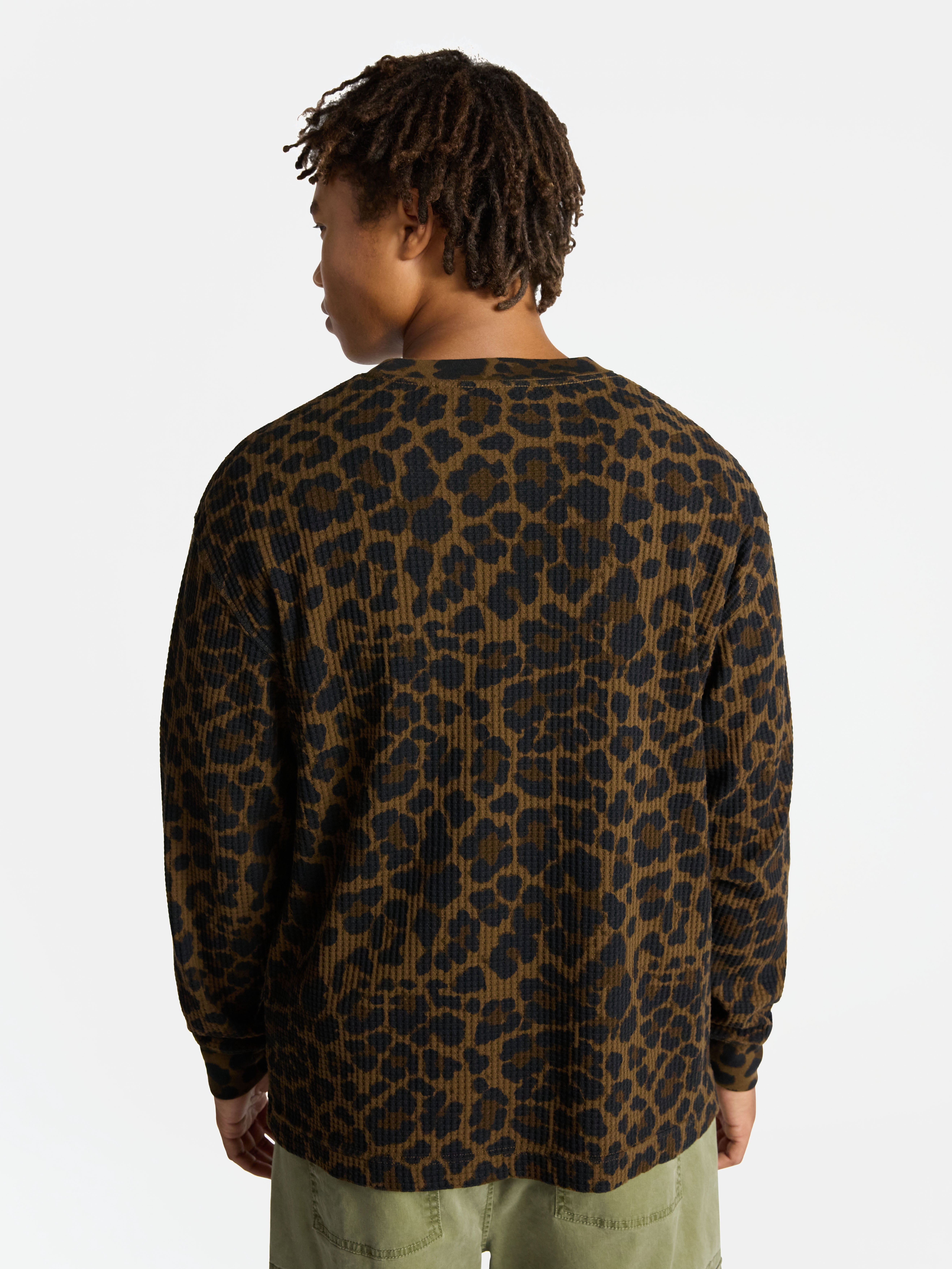 No Boundaries Thermal Tee with Long Sleeves, Men's & Big Men's