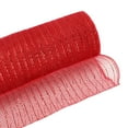 thumbnail image 2 of Mesh Ribbon Roll,Christmas Tree Ribbon 10 inch x 30 feet(10Yard)Each Roll,Metallic with Foil,Christmas Ribbon for Wreath Swags and Decorating(Red), 2 of 7