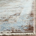thumbnail image 3 of SAFAVIEH Vintage Persian Branislav Floral Bordered Polyester Rug, Brown/Light Blue, 6'x9', 3 of 7