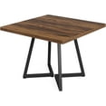 thumbnail image 5 of Tribesigns Square Dining Table for 2, 31.5" Industrial Dinner Table with Metal Base, 5 of 8