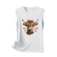 thumbnail image 4 of WMTBSRSW Tank Tops for Women Cute Highland Cow Printed Crewneck T Shirts Casual Summer Sleeveless Blouse Tops, 4 of 4