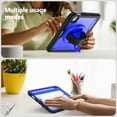 thumbnail image 5 of Allytechgroup Case for iPad Mini 7 (A17 Pro, 7th Generation) 2024 / iPad Mini 6 (6th Gen) 8.3 Inch, Built-in Shoulder Strap Wrist Strap Kickstand Pencil Holder Shockproof Cover, Darkblue, 5 of 12