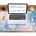 thumbnail image 6 of 4-in-1 Large Gaming Mouse Pad, Keyboard Wrist Rest Pad & Wrist Support Mousepad Set, Extended Desk Pad Waterproof Desk Mat for Home Office Study Game - Blue, 6 of 7