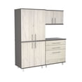 thumbnail image 3 of Inval Kratos 3-Piece Garage Cabinet Set in Chantilly & Dark Gray, 3 of 5