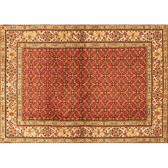 Ahgly Company Indoor Rectangle Persian Orange Traditional Area Rugs, 8' x 10'