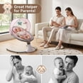 thumbnail image 3 of HENG Co. Electric Baby Swing and Rocker, Infant Bouncer Chair Featuring 12 Lullabies, Bluetooth Connectivity, Multiple Speed Settings, 4 Timer Modes, Unisex Design, Pink., 3 of 12